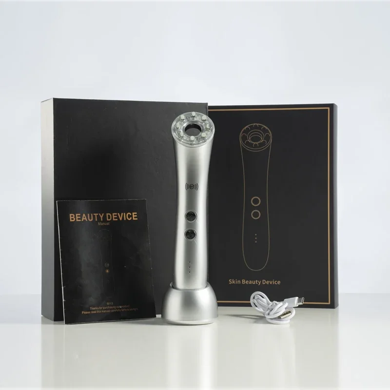 New Beauty Product  Face Lifting Tightening for Home Use RF EMS Beauty Device Red and Blue Light