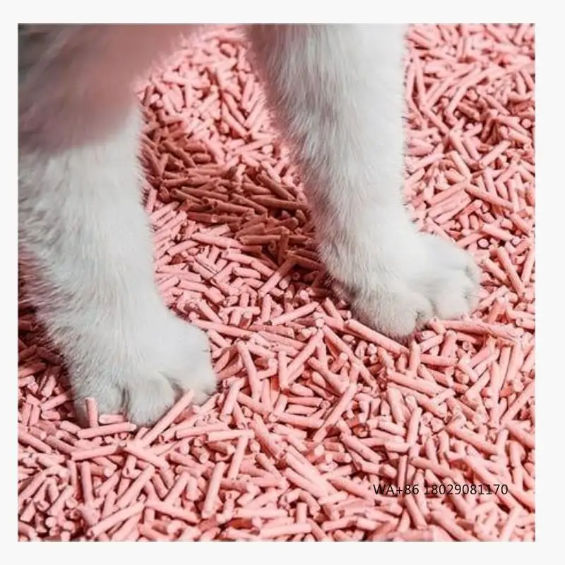 

Natural Tofu Bentonite cat Litter Flushable Cat Litter Agglomerated Cassava Pine