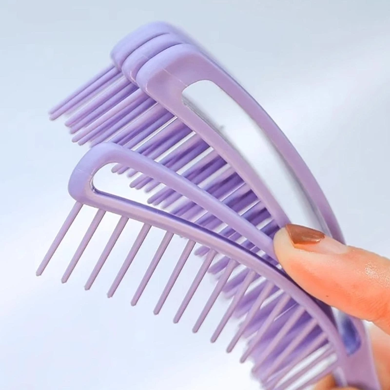 Detangling Hair Brush Massage Hair Brush Practical Hair Comb Easy to Use Hollow Out Hair Brush for All Hair Types