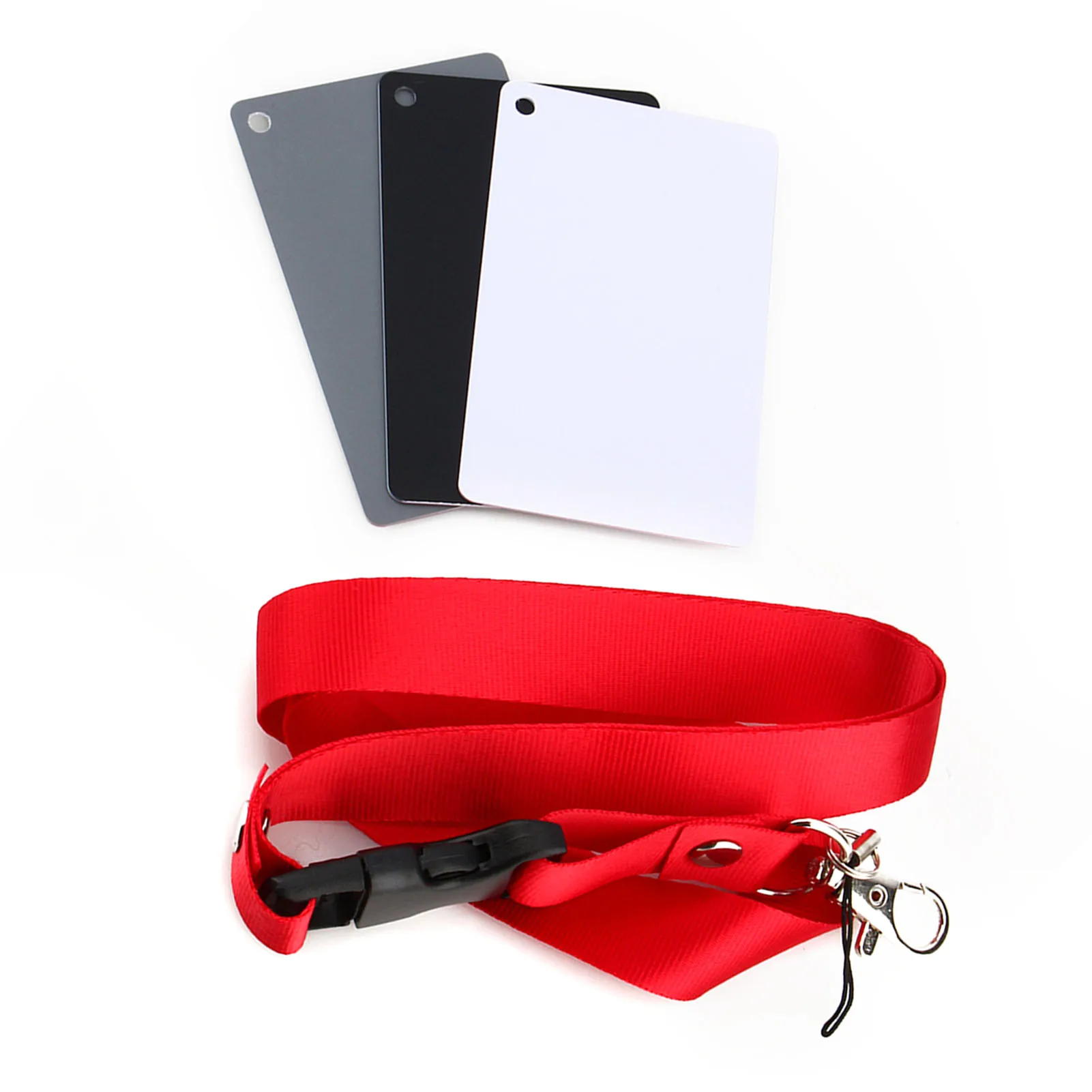 مجموعة بطاقات توازن ألوان التعرض للتصوير الرقمي ، بطاقة رمادية ، بطاقة توازن بيضاء ، 3 في 1 ، مجموعة بطاقات ، رمادي ، أبيض ، أسود