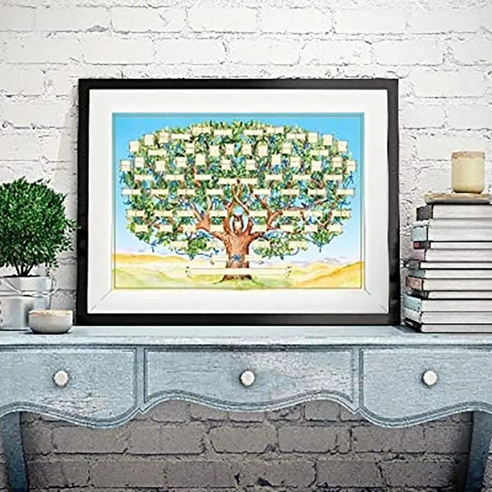 Fill In Family Tree Diagram Fillable Ancestry Chart Family Tree Chart Genealogy Gifts For Children To Know Their Family