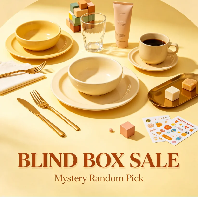 Warm Home Tableware Blind Box Budget Mystery Tableware Blind Box Pack