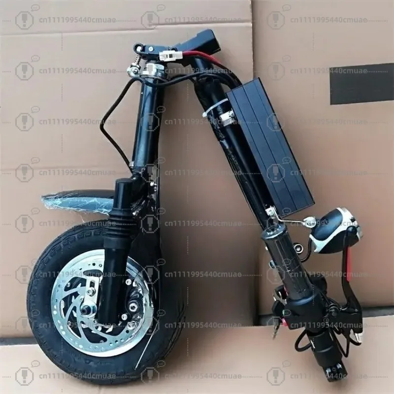 Electric disabled car tractor wheelchair tractor 10 inch electric wheel with disc brake front