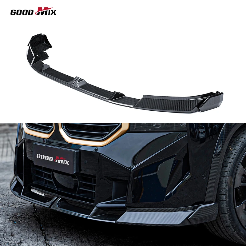 LD Style Dry Carbon Fiber Body Kit Front Spoiler Lip Splitter for BMW XM G09