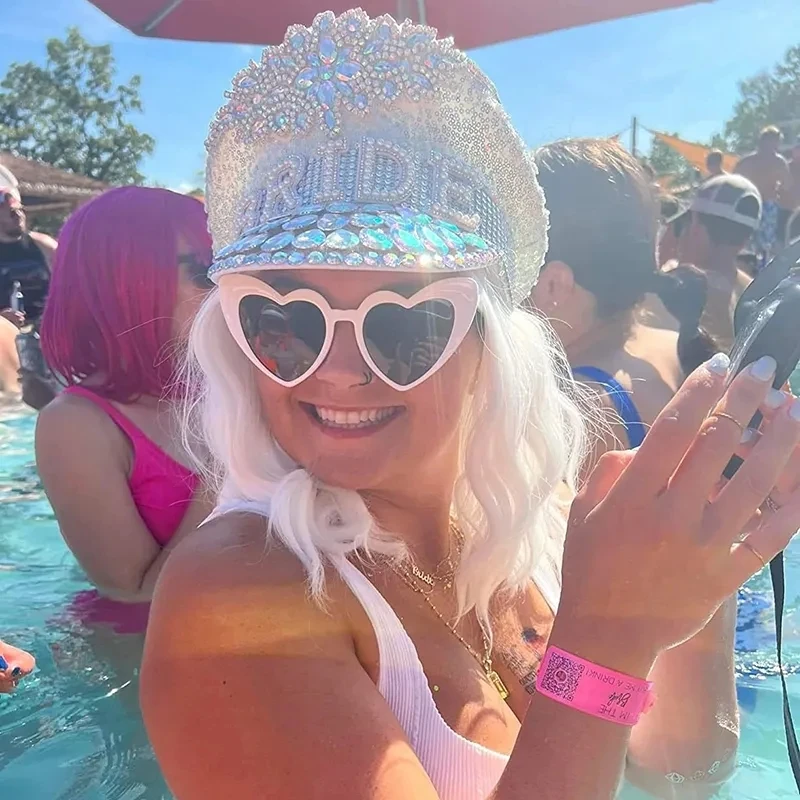 Captain Bride to be hat Disco beach yacht pool Bachelorette hen Party Bridal Shower wedding engagement honeymoon