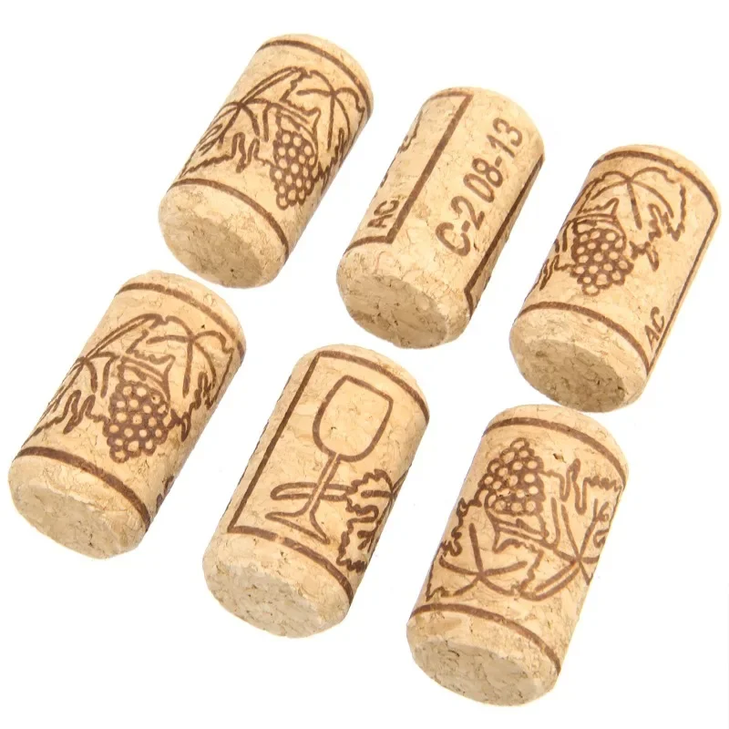 100pcs Wine Corks Bungs Beer DIY Wine Bottle Sealing Stopper Bungs Plug 0.8\'\'x1.6\'\' Home Brewing Wine Bottle Cork Bungs Supplies