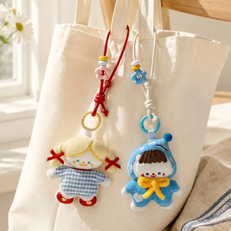 Trending Cute Girl Qiqi Cartoon Keychain Bag Pendant Cute Doll Cartoon Pendant Plush Toy For Girlfriends And Family Holiday Gift - view 2