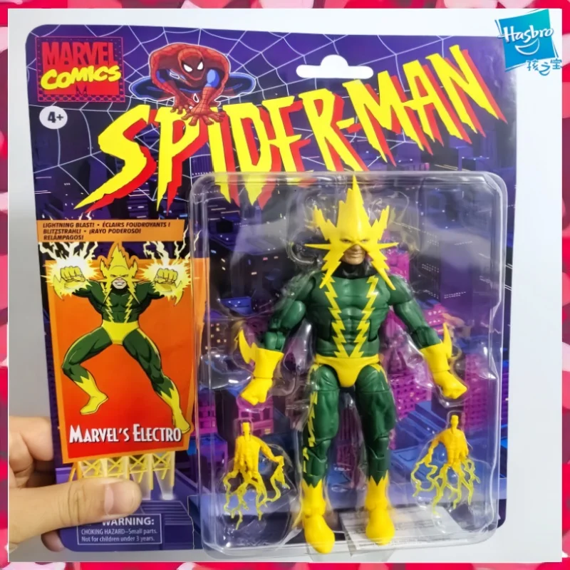 

In Stock Hasbro Marvel Legends Series Electro (Francine Frye) 6 Inch Action Figure Collection Original Model Toy Ornament Gift