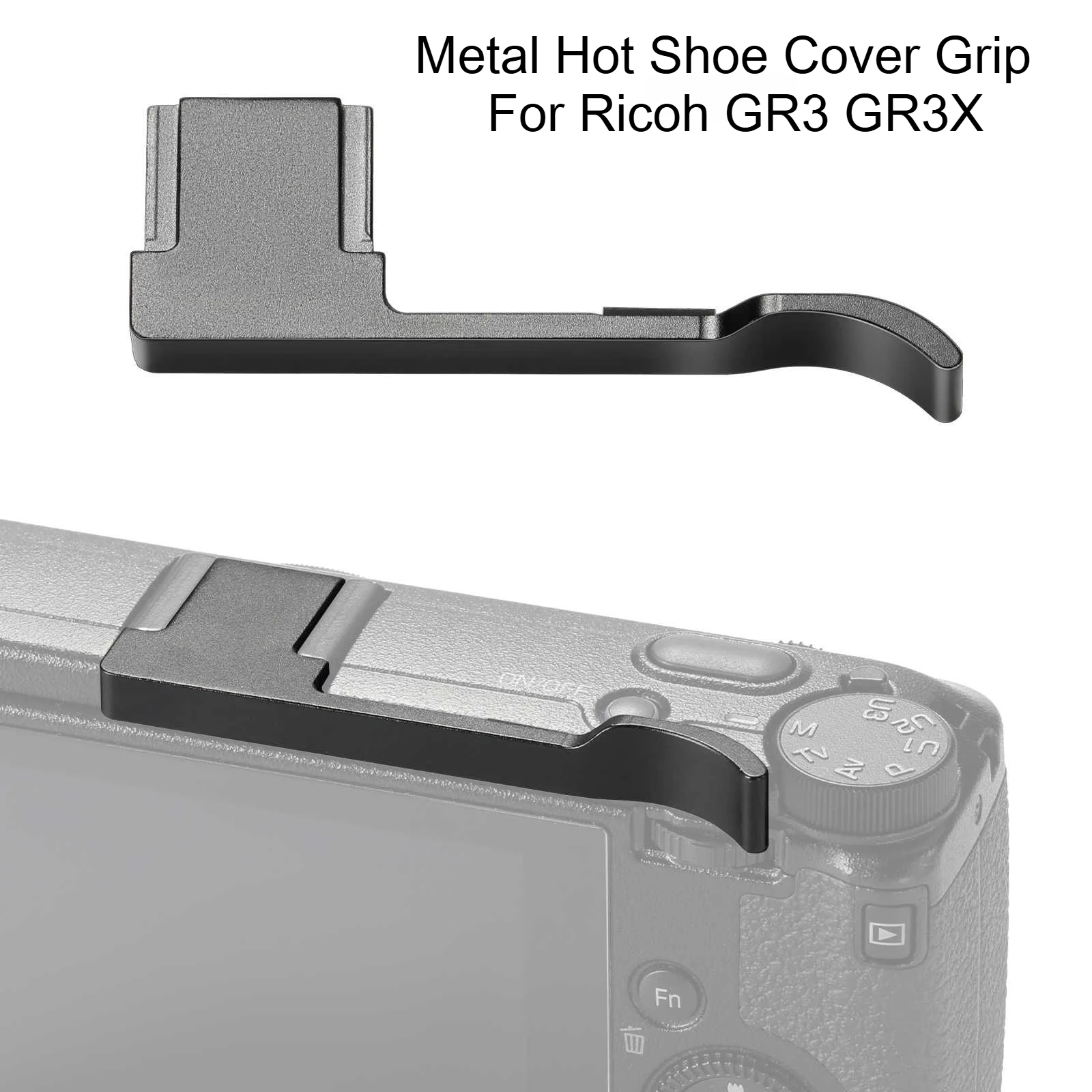 2 Kinds Metal Hot Shoe Cover Grip For Ricoh GR3 GR3X Camera Hand Grip Protect Accessories