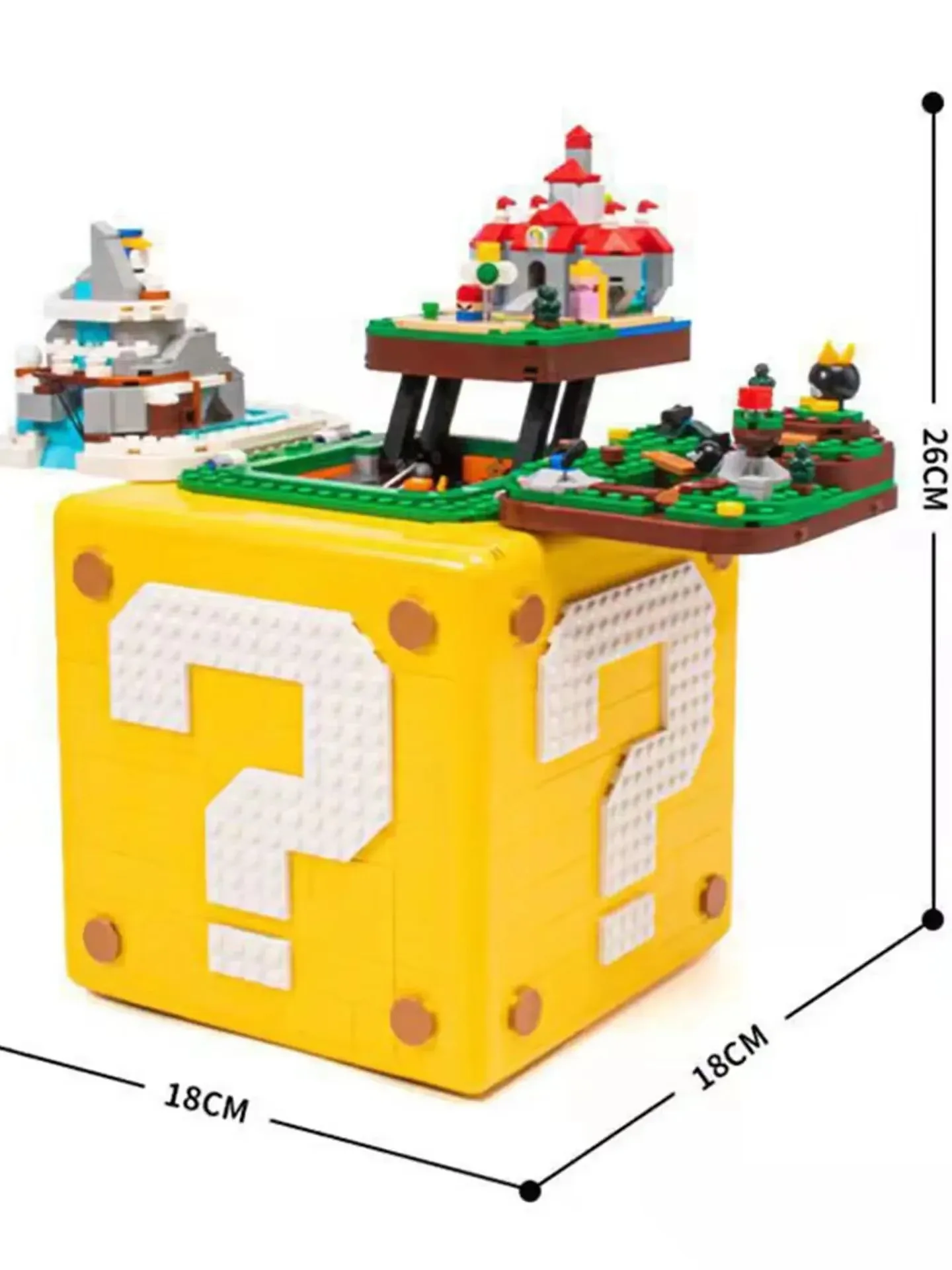 

Chinese Building Blocks 6889 Yellow Box Versatile Building Blocks 2064SKU Boy's Birthday Children's Gift