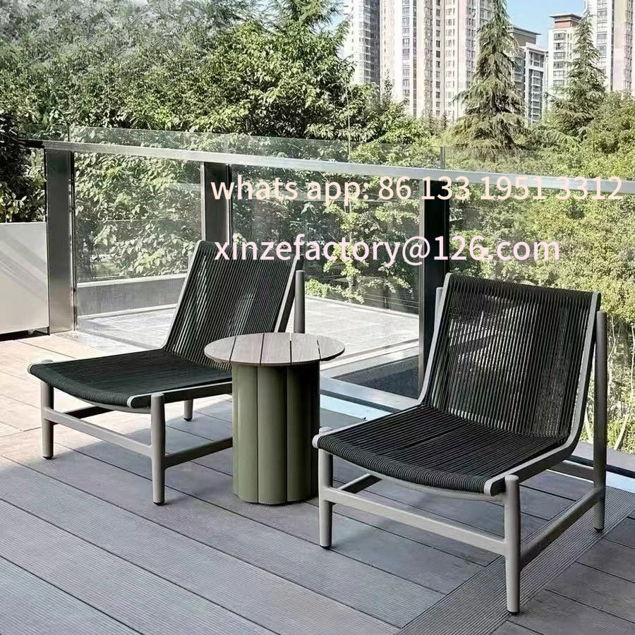 

Customizable rattan garden courtyard three-piece set coffee table dining table balcony leisure rattan chair outdoor furniture