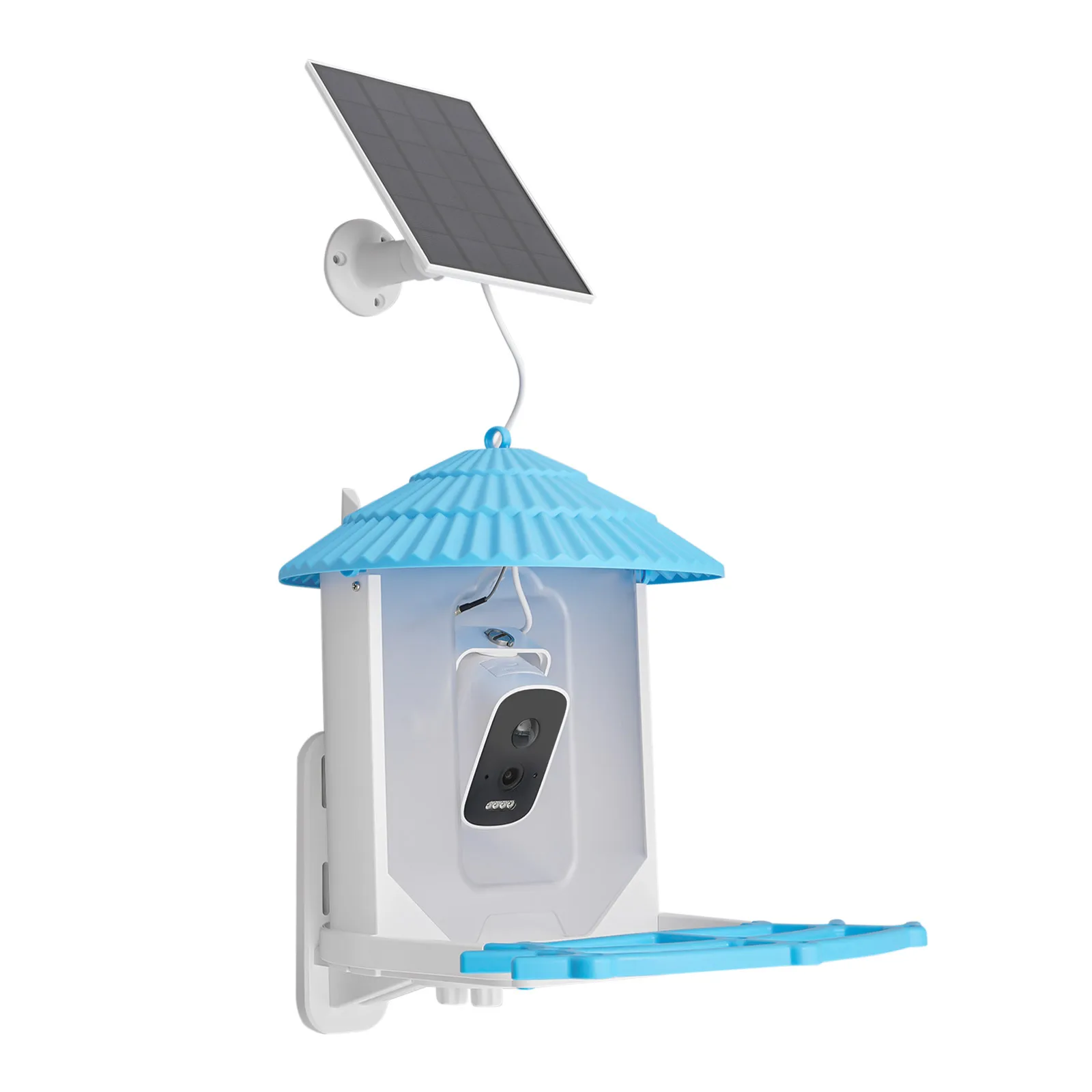 

High-Quality Bird Feeder with 4MP HD Camera, Night Vision, AI Recognition, and Stable 2.4GHz WiFi Connection for Outdoor