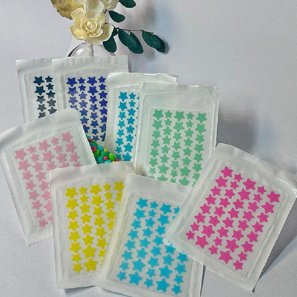 

Star-Shaped Acne Patches Bandages Tea Tree Oil Hydrocolloid Blemish Covering Stickers Skin-Friendly Cute