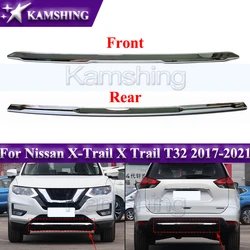 Kamshing Brand Front Bumper Trim Strip For Nissan X-Trail X Trail T32 2017-2021 Chrome-plated Protective Bumper Trim