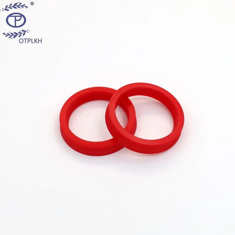 Y-type cincin segel poliuretan PU segel merah y-ring piston rod sealing tidak standar suku cadang berbentuk pabrik disesuaikan