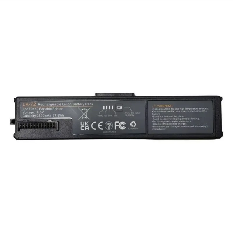 

Для портативных принтеров CANON TR15, LK-72, LB-70 Емкость аккумулятора: 3500 мАч
