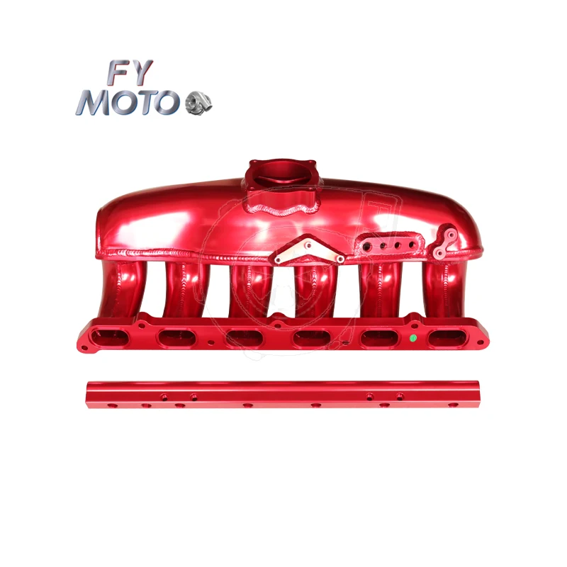 

Коллектор впускной красный, сваренный методом TIG, для BMW N54 N55 135i 335i 535i X6 Z4 с топливной рампой E90 E91 E92