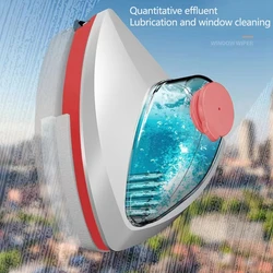 Nettoyeur de vitres magnétique Double face, outil de nettoyage ménager, essuie-glace à Drainage automatique