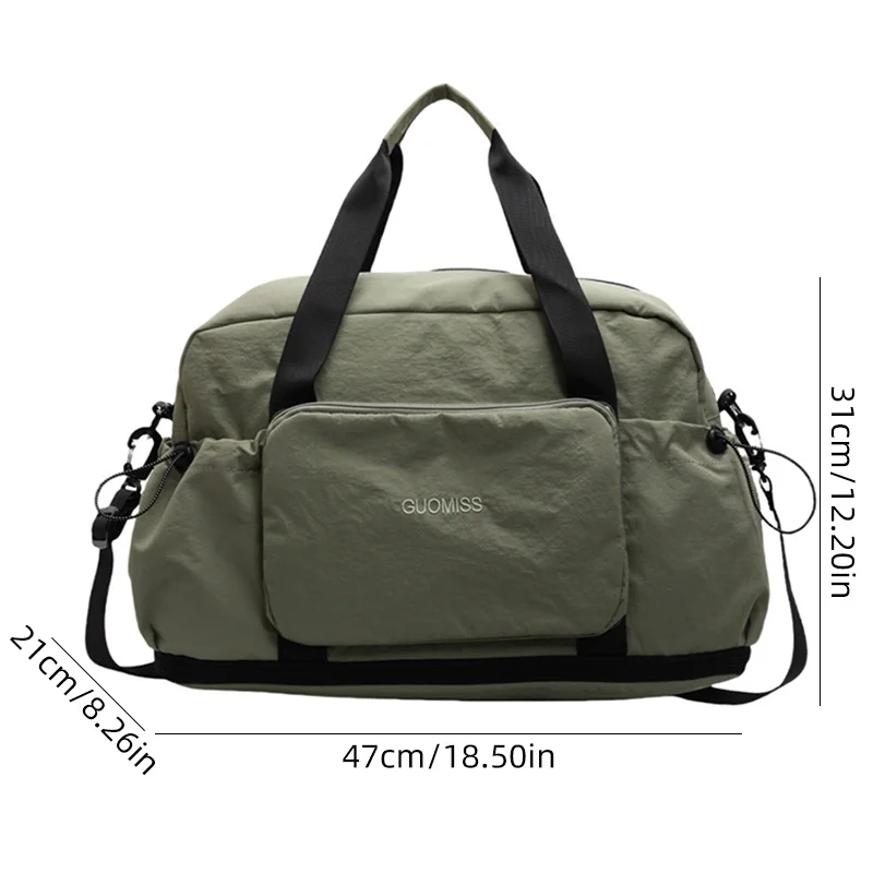 Travel Bags Large Capacity Handbag Foldbale Storage Shoulder Bag Outdoor Sports Trip Package Dry Wet Separation Fitness Pack