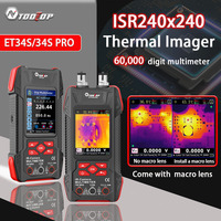 TOOLTOP Portable Thermal Imaging Camera ISR 240*240 Lithium Battery -20~550°C Multimeter Optical Power Meter with Macro Lens
