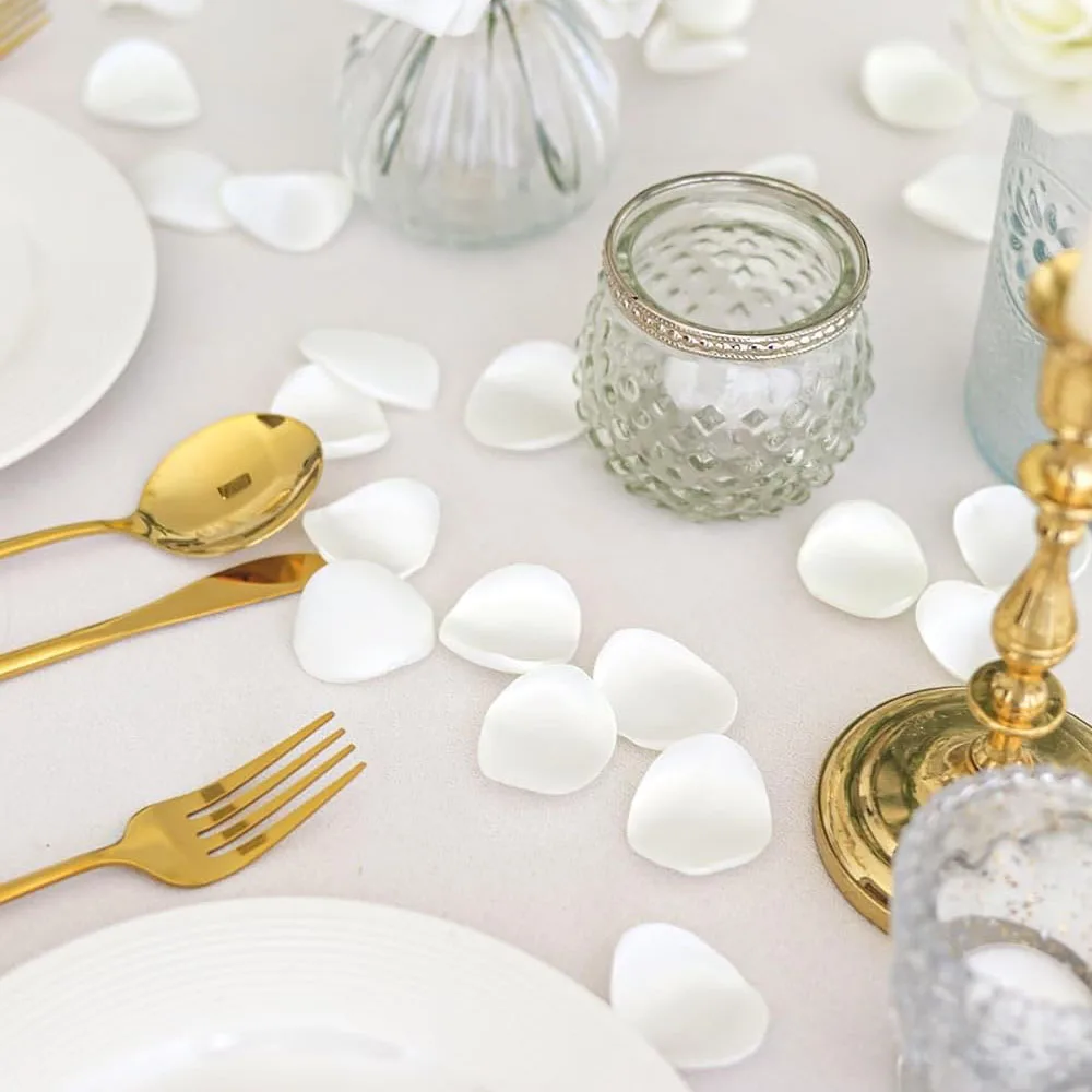 Pétalos de rosa Burdeos para boda, pétalos de flores artificiales dorados y blancos para pasillo de boda, cestas de niña de flores, centros de mesa y Pestaña