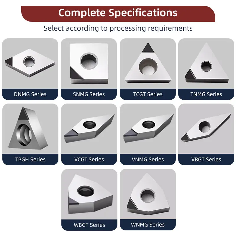 BB PCD Inserts Polycrystalline Diamond Lath Cutting Tool CNC Turning Vnmg CCMT VCGT Aluminum Copper Wood