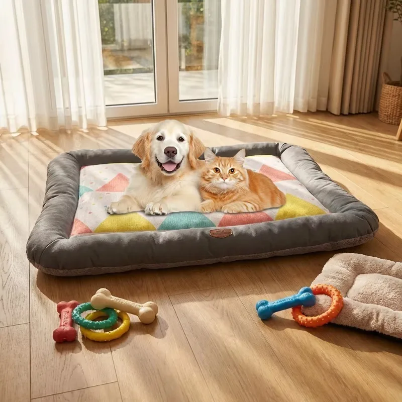 

Premium Reusable Eco-Friendly Pet Ice Cool Fiber Mat Summer Self Cooling Pad for Small Animals