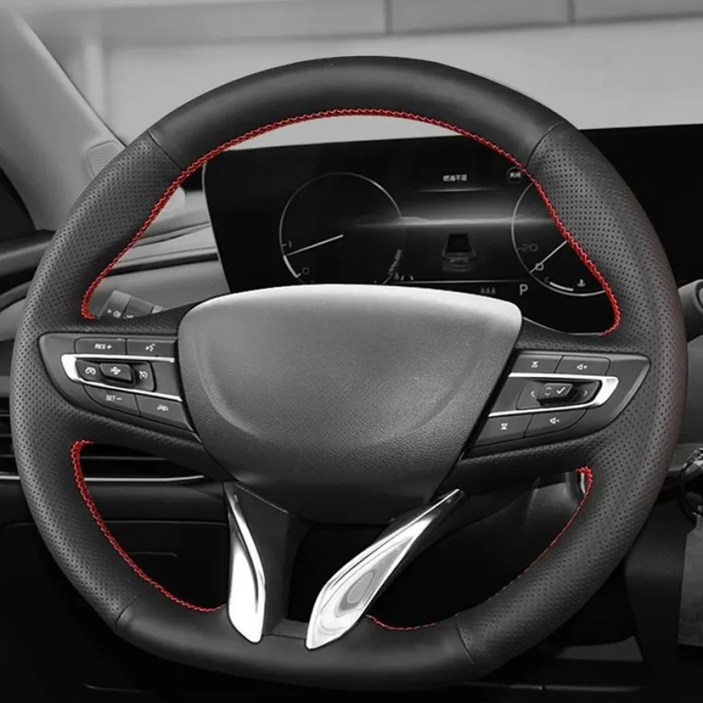 

DIY Genuine Leather Anti-slip Car Steering Wheel Cover Automotive Interior Accessories For Buick Veron Pro 2020 2021 2022-2023