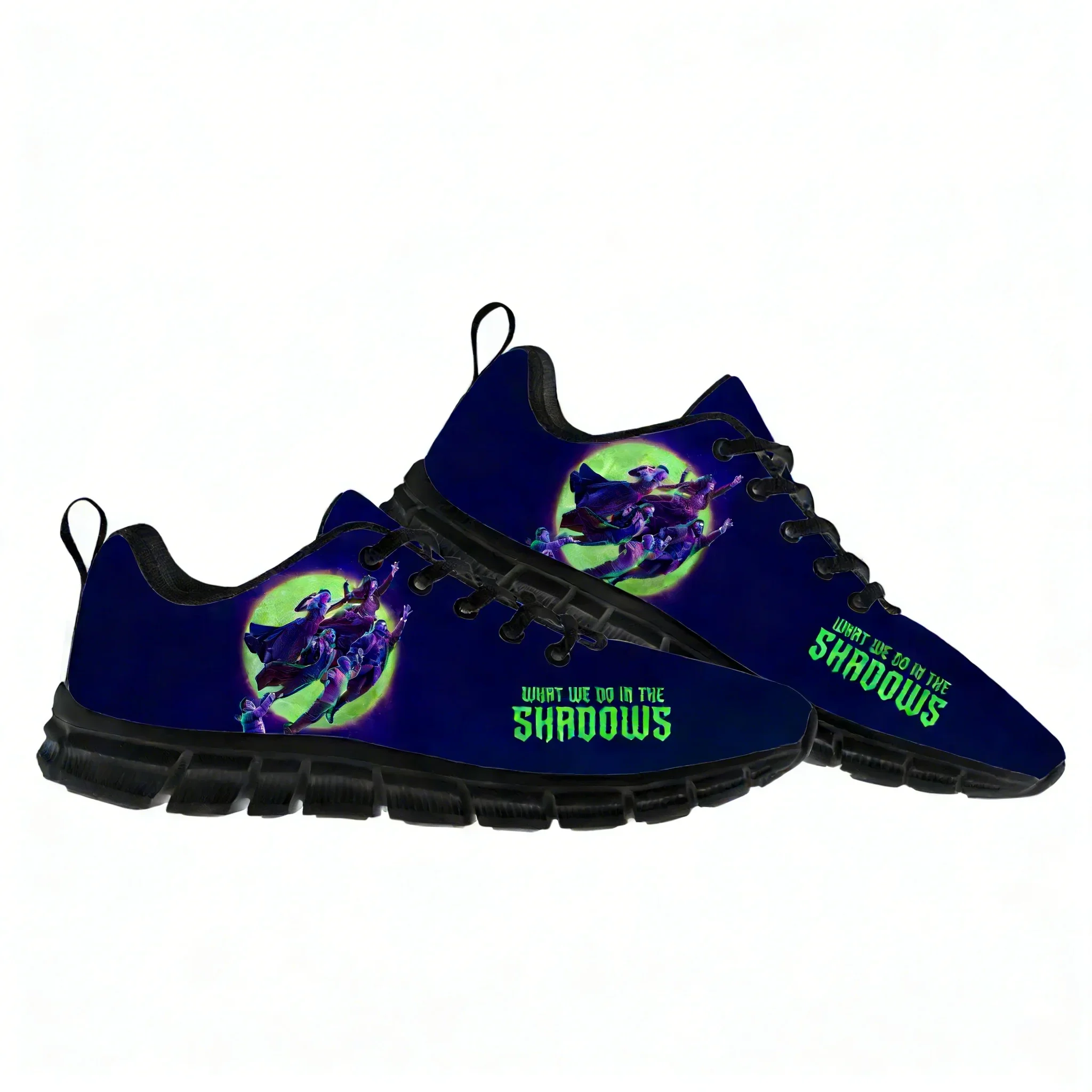 What We Do in The Shadows Lace Mesh Shoes Flat Sneaker Men Women Sports Shoe High Quality Fashion Sports Sneakers Custom Footwe
