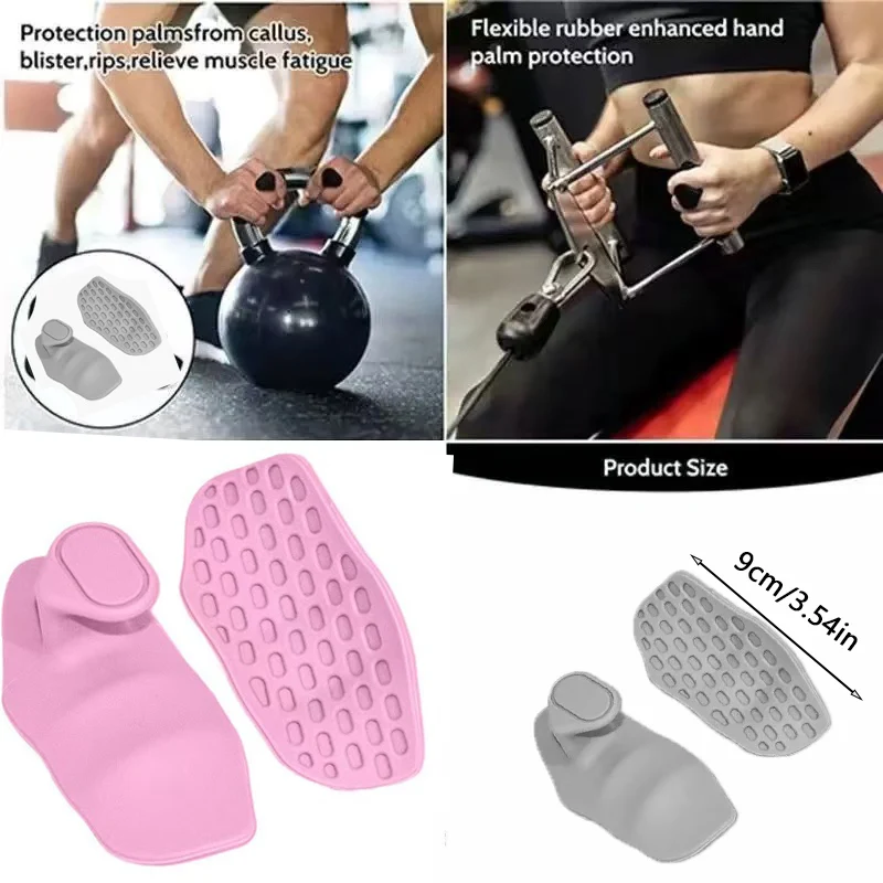 Fitness-Handflächenschoner Rutschfester Schweißabsorbierender Handflächenschutz für Gym Fitness Ergonomische Schnellverschluss-Silikon-Trainingshandschuhe Unisex