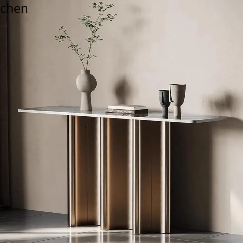 CZ rock slab creative entrance table for the hallway