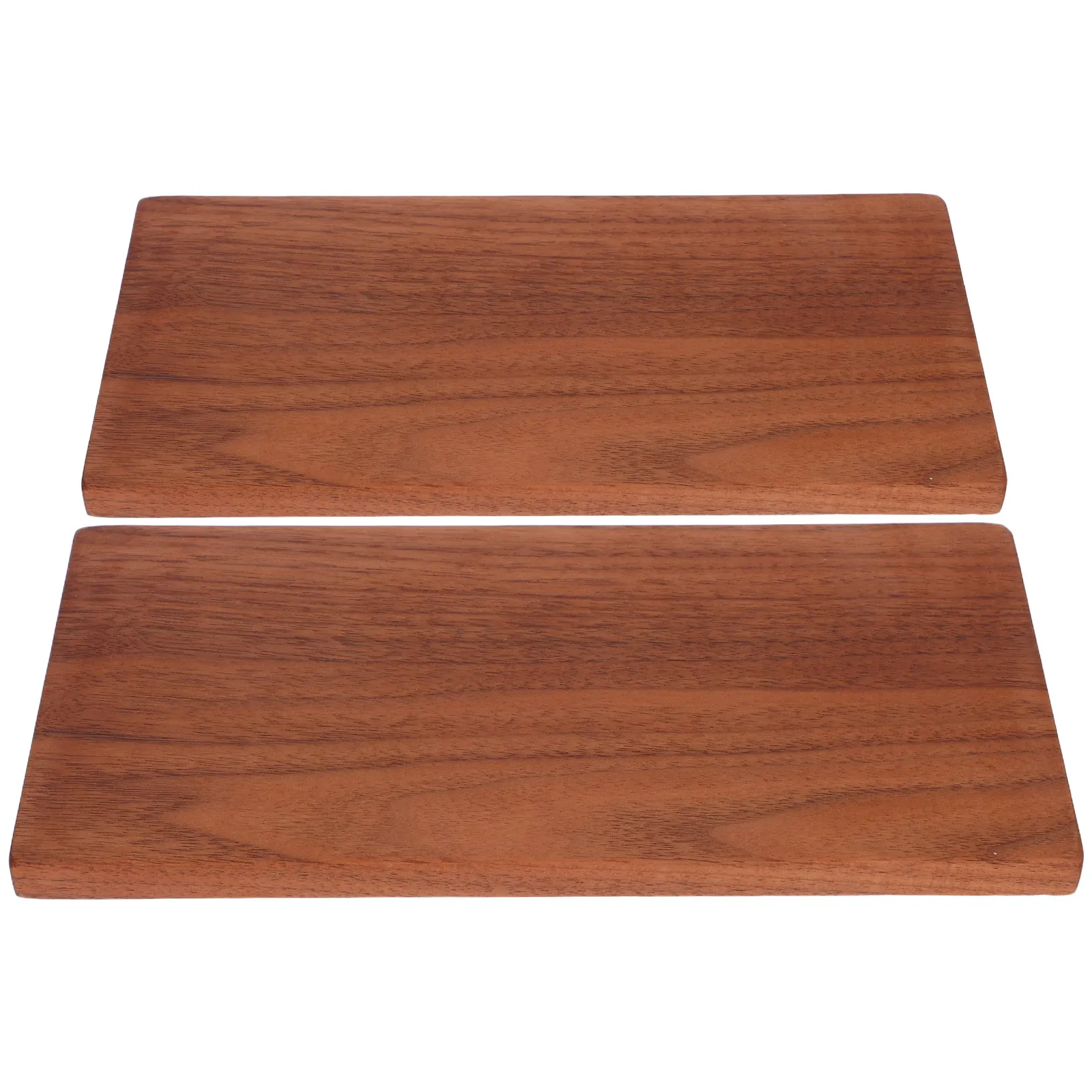 2Pcs Solid Walnut Wood Boards Natural Grain 20x10cm 1Cm Thick DIY Craft Panels Table Tops Furniture Projects Home Decor