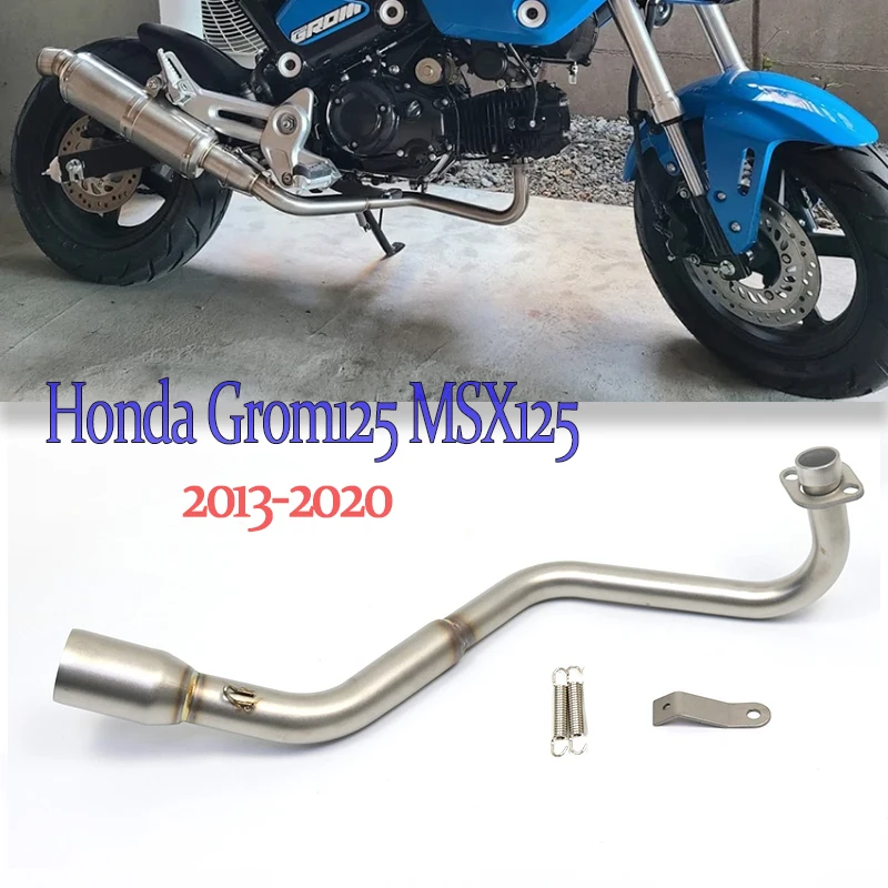 

Motorcycle Exhaust Escape Header For Honda Grom125 MSX125 Grom MSX 125 125SF MSX125SF M3 2013-2020 Front Link Pipe 51mm Muffler