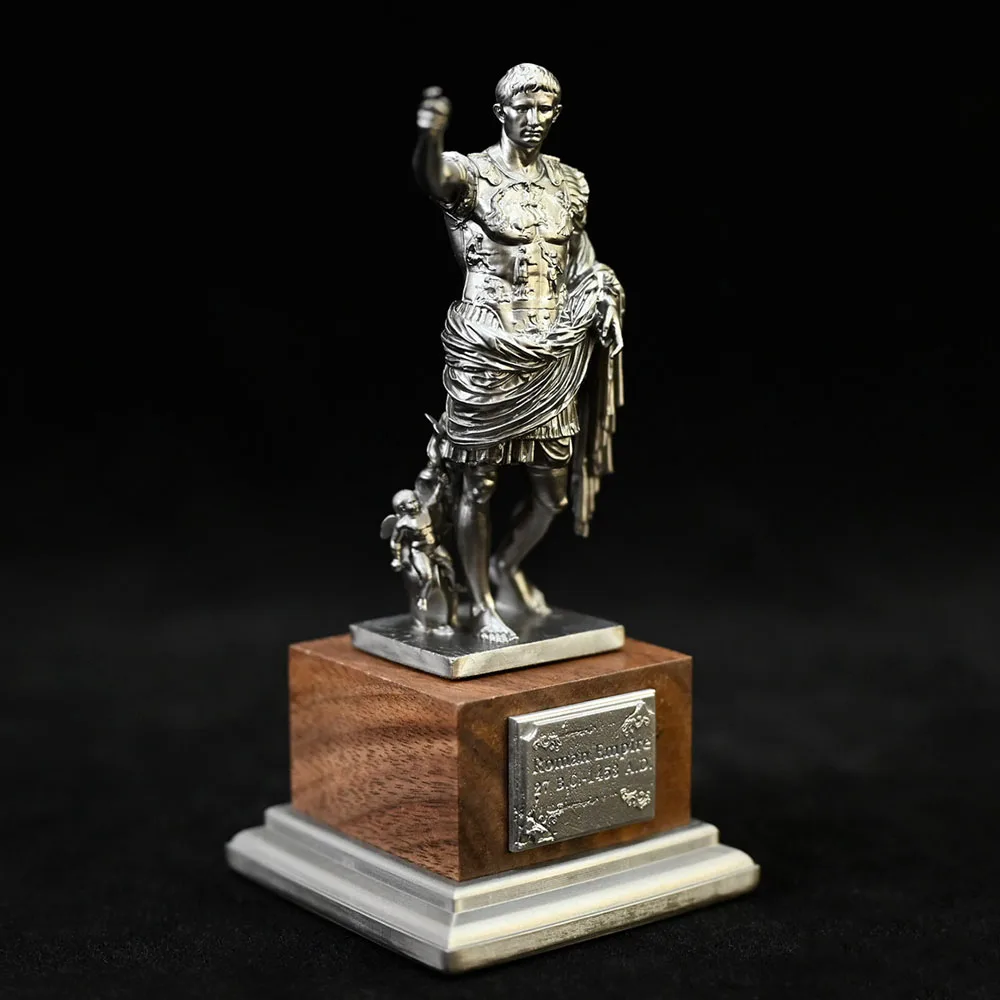 120mm Gaius Octavius Resin Model Silvery Painting Self-assembly Figurine Ornament Decoration Craft Gift