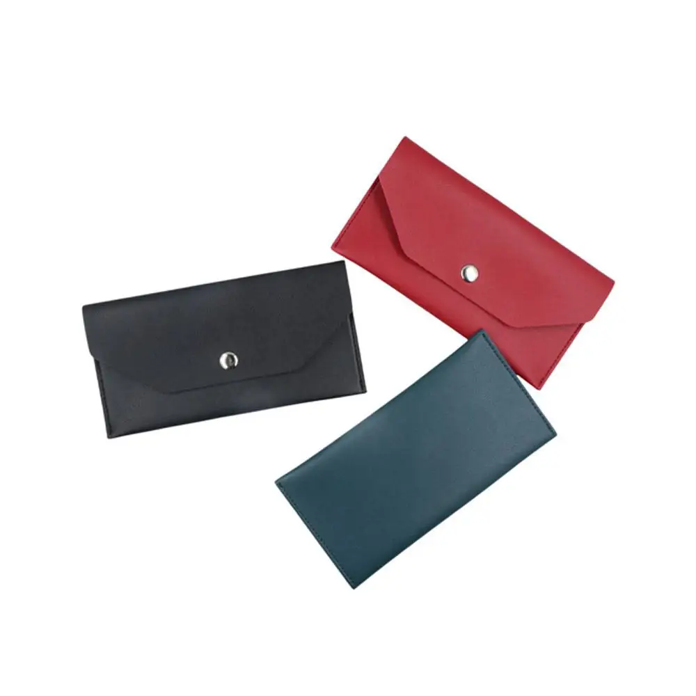 

Elegant PU Leather Envelope Wallets Korean Style Portable Women Long Clutch Bag Coin Purse Multifunctional Change Bag Female