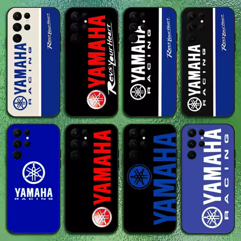 Motorcycle Y-YamAhaS Phone Case For Samsung S Series s21 s22 s23 s24 s25 FE Plus Classic versatile black soft shell