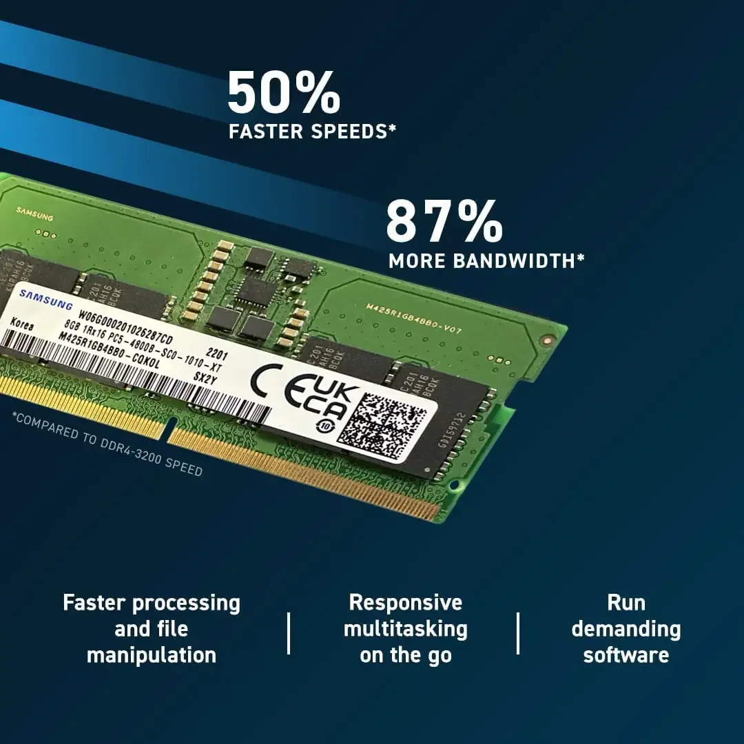Samsung DDR5 RAM 4800MHz 5600MHz RAM 8GB 16GB 32GB SODIMM 262-Pin