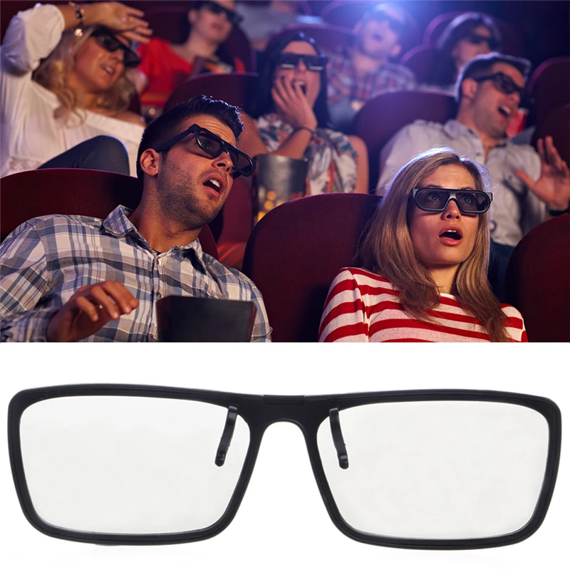 Unisex 3D Glasses No Movie Stereo Glasses Experience 3d Visual Effect Can'for t Be Used 3D Projectors Single/du