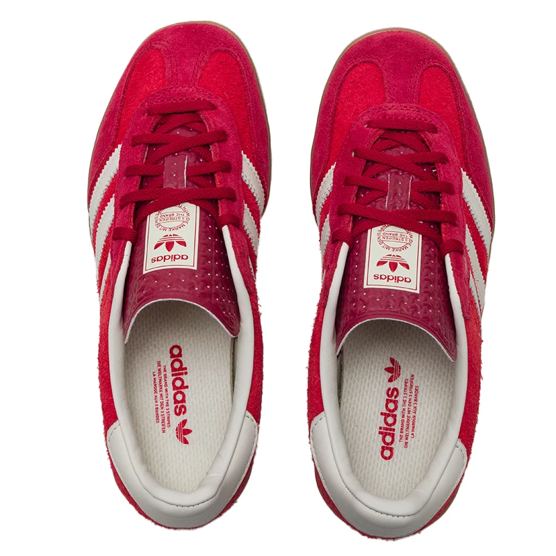 Adidas GAZELLE INDOOR W IE1051 Sports Trefoil German Training Casual Shoes Lightweight Comfortable Wear-Resistant T-Toe Sneakers
