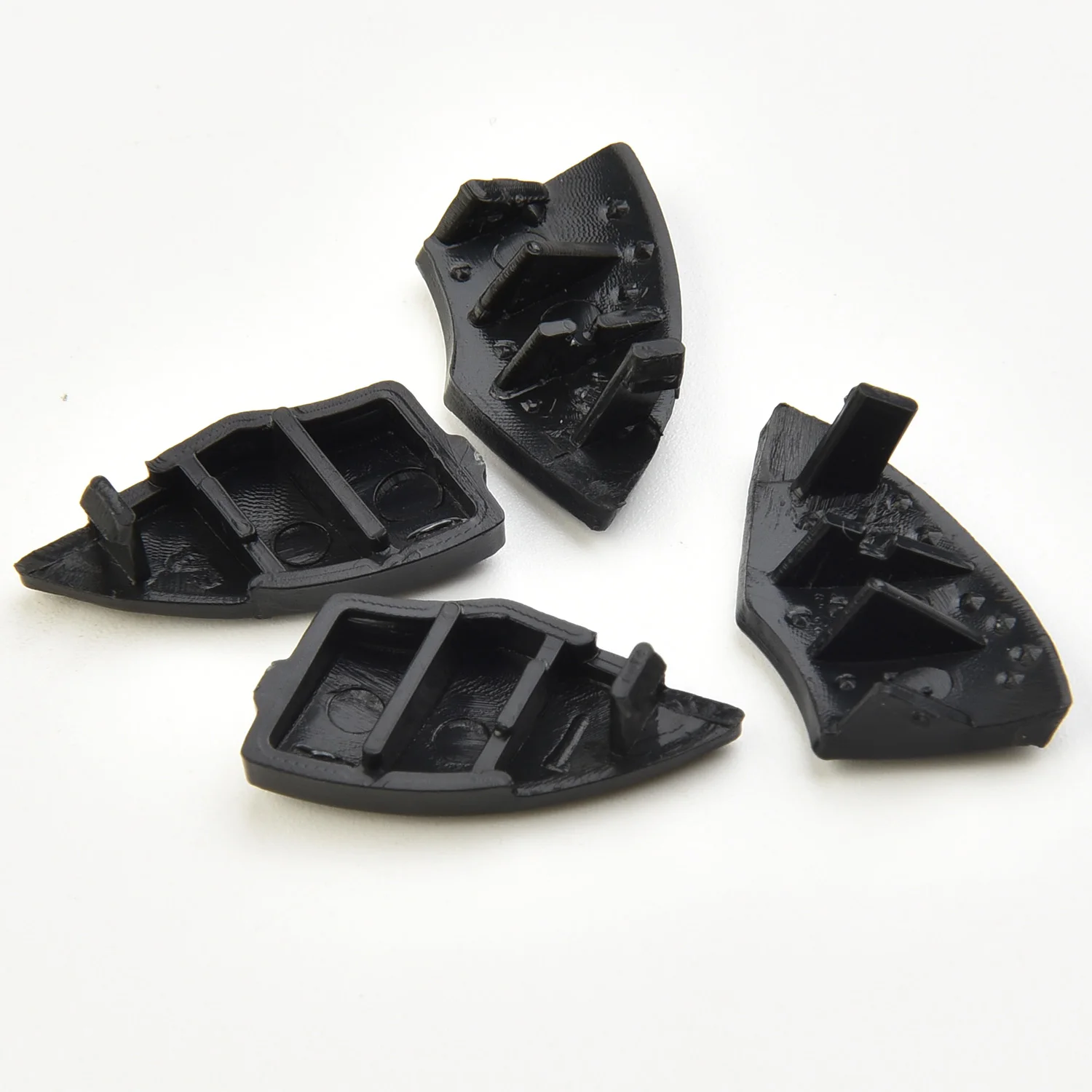 4* Car Radio Cd Buttons Black Trim Cover Car Multimedia Botton Cover Trim For Fiat 500 From 2008 Onwards Car Interior Mouldings