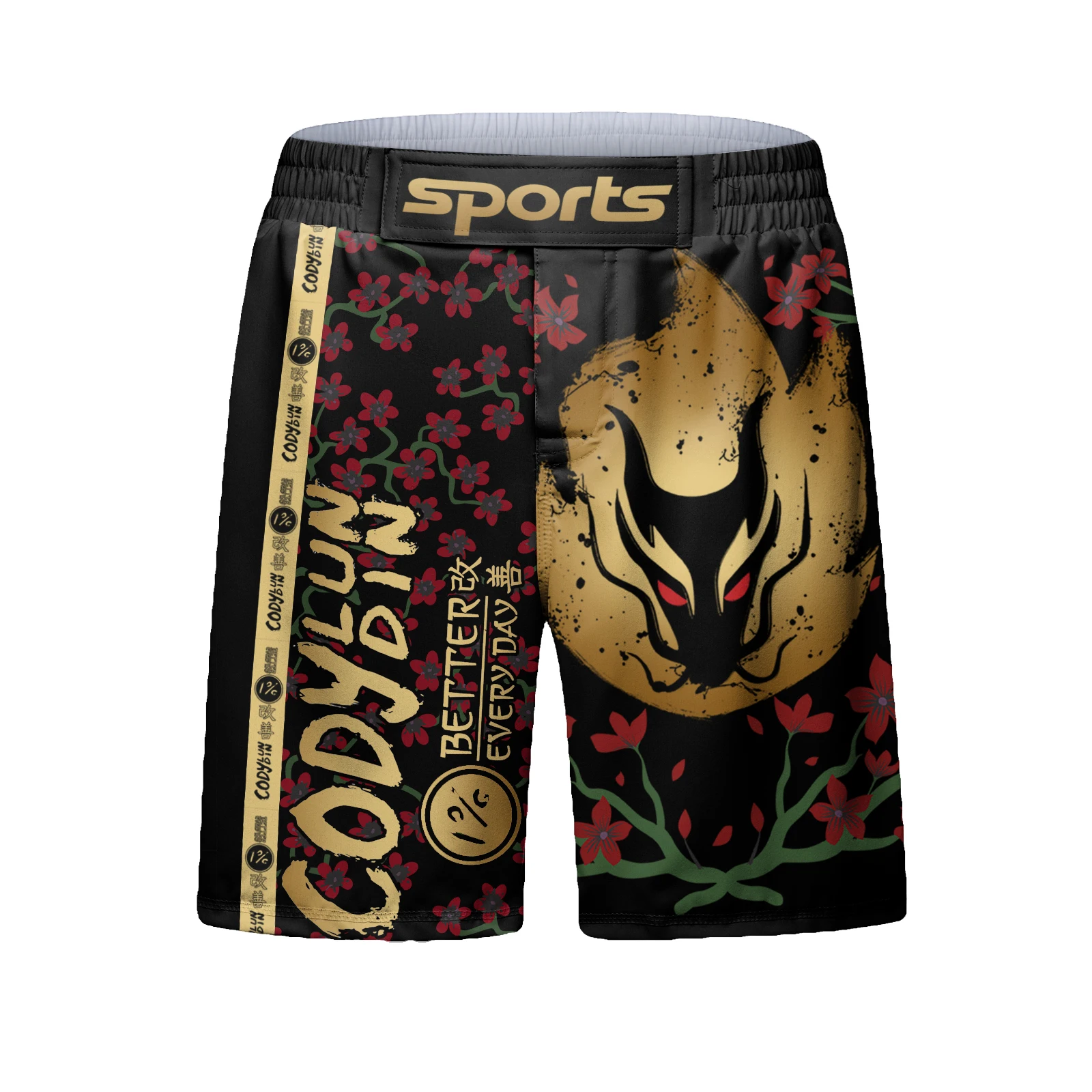 2024 New Training Fight Shorts Men\'s Boxing MMA Combat BJJ Grappling Fitness Muay Thai Kickboxing No Gi Bjj Short Pants Custom