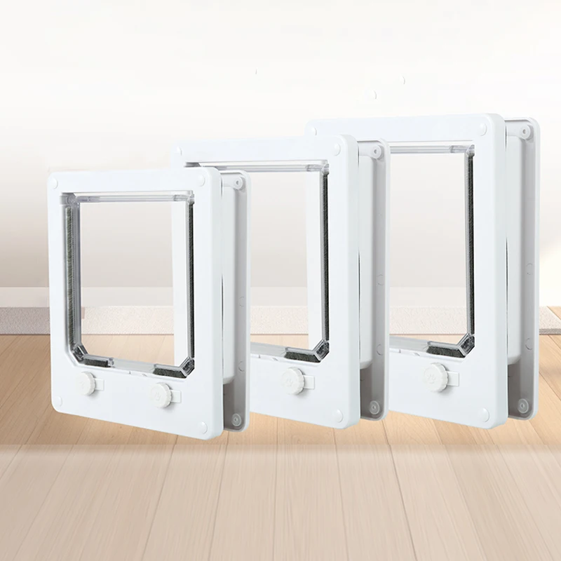 Abridor automático de puerta para mascotas, herramienta de orificio de puerta abierta para entrenamiento de entrada con cerradura, sin perforación, fácil instalación para perros y gatos, extraíble