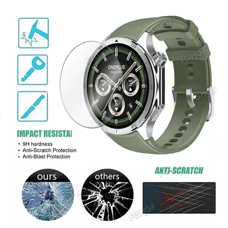 9H Tempered Glass For OnePlus Watch 3 Smart Watch Screen Protector For OnePlus Watch 3 Protective Film Cover Accessories