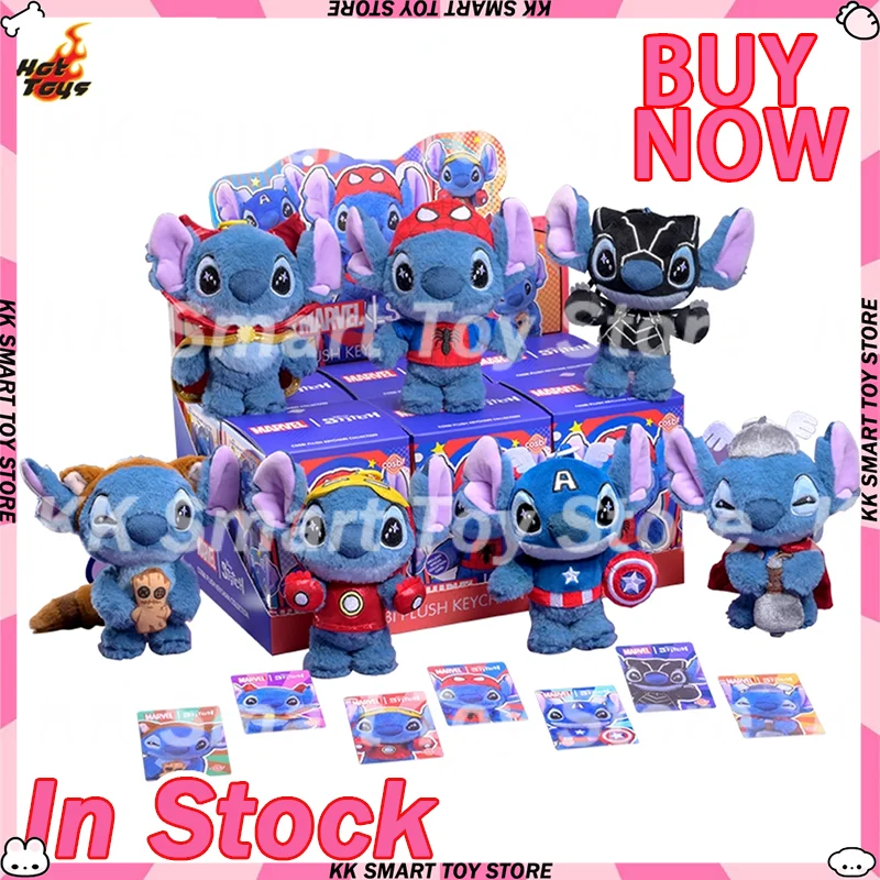 新しいホットトイズコスベイビースティッチマーベルブラインドボックスキャプテンアメリカスパイダーマンコスビコレクタブルビニールフィギュアかわいいサプライズギフトおもちゃ