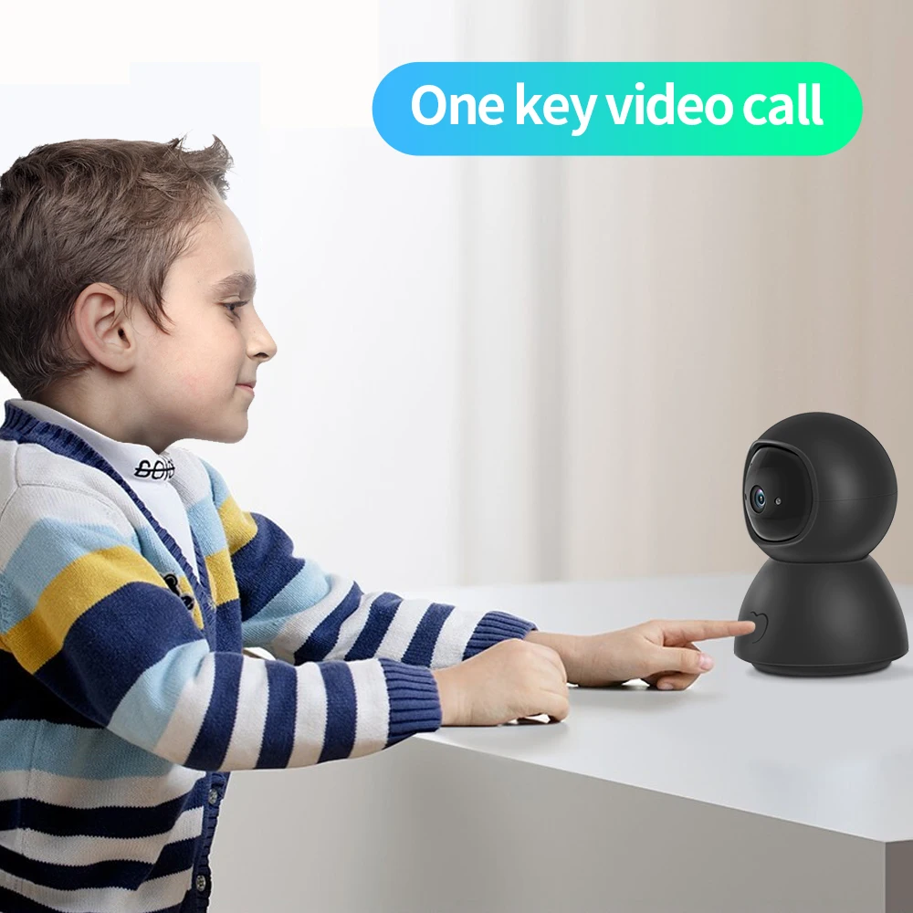 2MP TUYA 미니 클라우드 스토리지 Wifi 실내 보안 카메라 SECTEC 원 키 호출 이동 추적 개인 모드 감시 캠