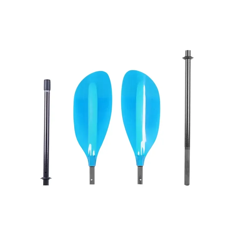 Lightweight Color OEM Design 4 Piece Carbon Fiber Kayak Paddles for White Water Inflatable Kayaks