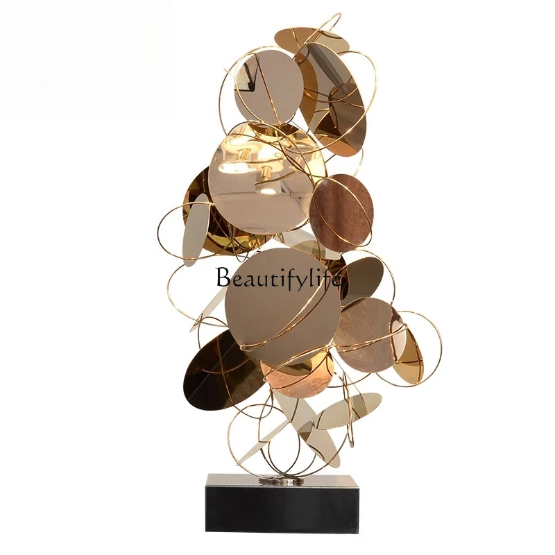 

Hotel lobby ornament model room living room large floor sculpture artwork