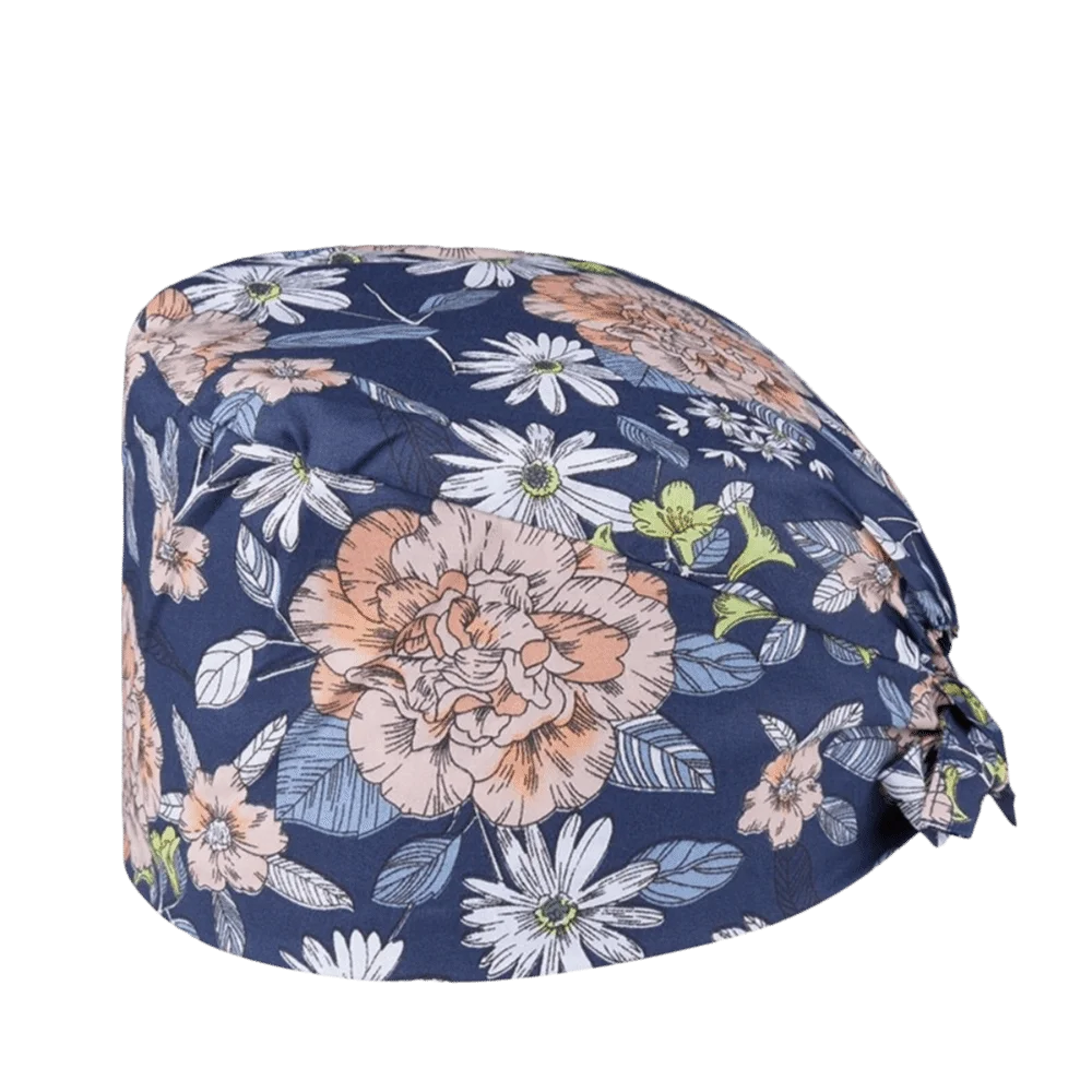 Unisex Cartoon Printing Scrub Cap Pure Print Design Nursing Cap Adjustable Buck…