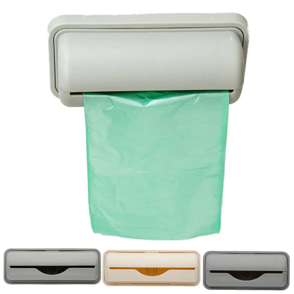 Wall Mount Trash Bags Storage Box Garbage Box Bags Containers Plastic Bag Bathroom Kitchen Containe Storage Z0N6