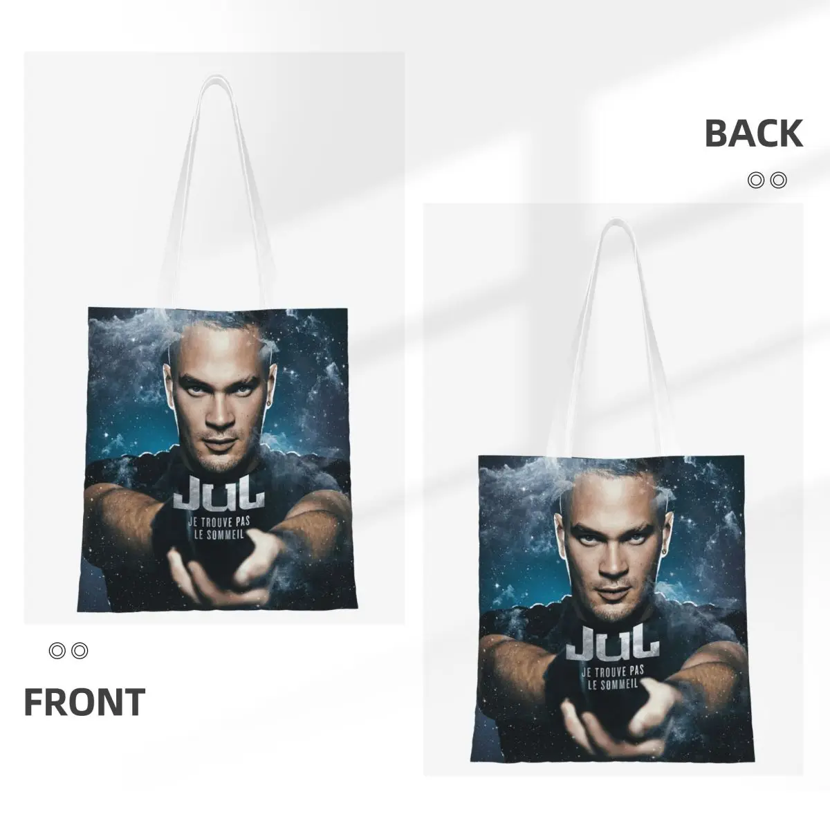 JuL Cest Pas Des Lol أكياس التسوق الفتيات قماش حمل حقيبة قابلة للطي المرأة حقيبة كتف حقيبة يد للسفر